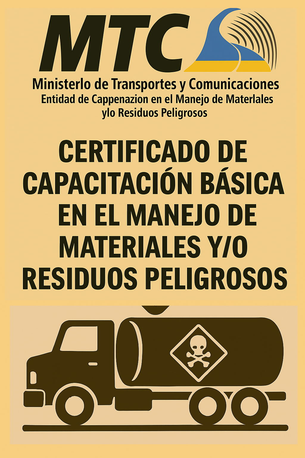 CERTIFICADO DE CAPACITACIÓN BÁSICA EN EL MANEJO DE  MATERIALES Y/O RESIDUOS PELIGROSOS