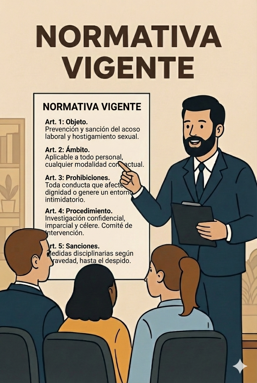 COMITÉ DE INTERVENCIÓN FRENTE LA HOSTIGAMIENTO SEXUAL EN EL TRABAJO: NORMATIVA VIGENTE